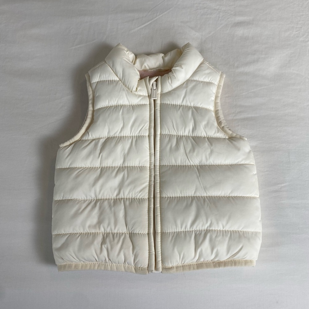 BABY PUFFER VEST | CREAM | 3-6M | NEUTRAL BABY GIRL